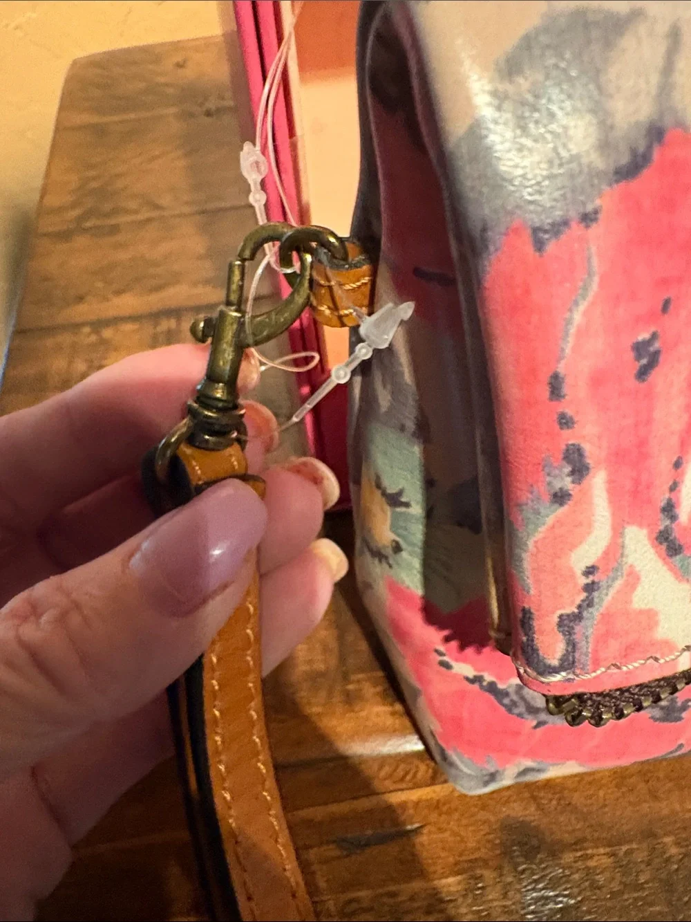 Patricia Nash NIB Floral Leather & Suede Foldover  Clutch MSRP $149